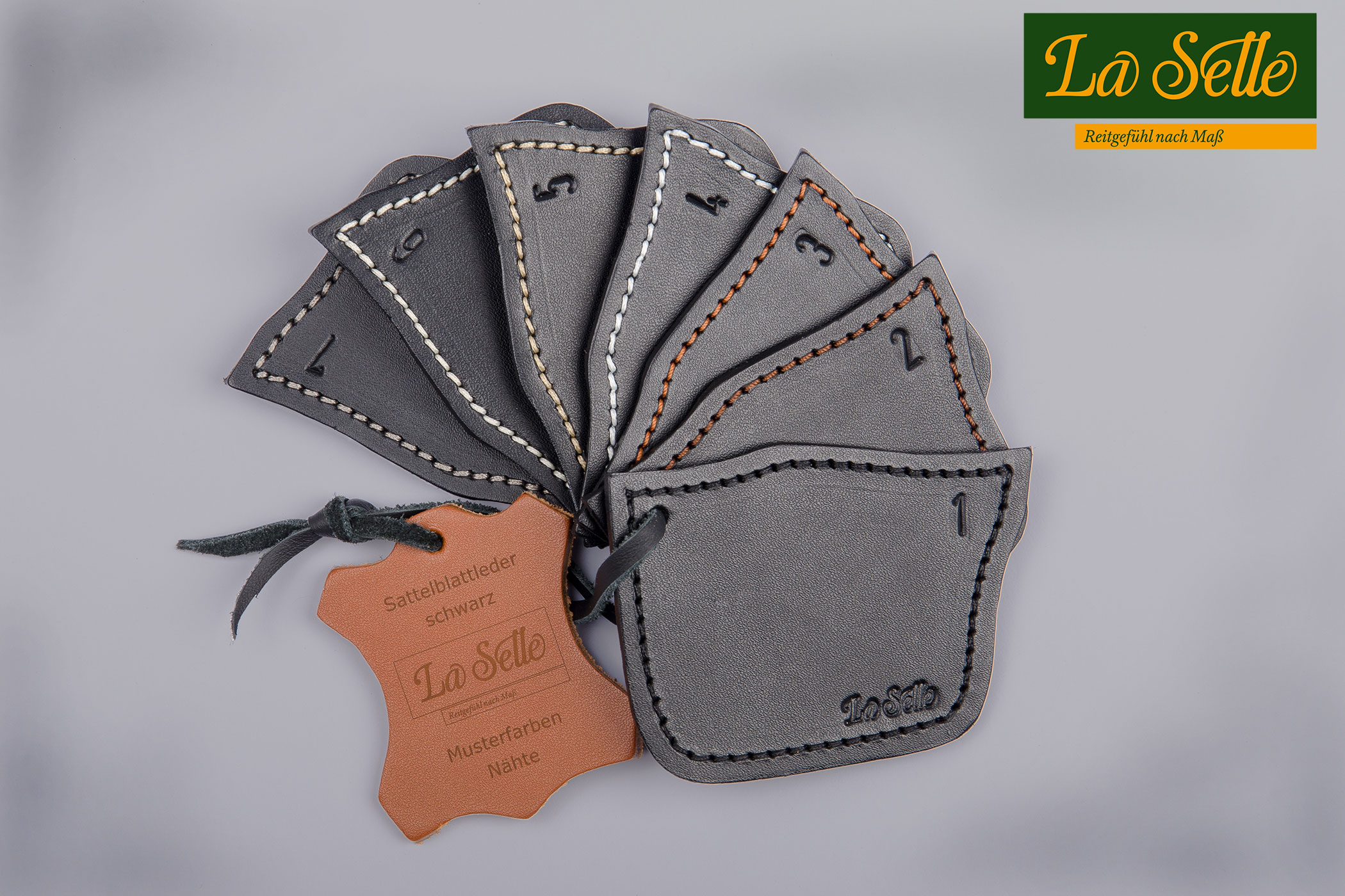 La Selle Nahtfarben Sattelblatt schwarz