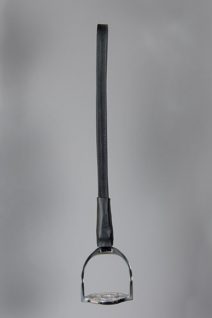 Steigbügelriemen lang schwarz ohne Logo komprimiert